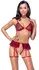 Cottelli Costumes Bra Set S Red Plaid Wireless Adjustable Lingerie