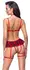 Cottelli Costumes Bra Set S Red Plaid Wireless Adjustable Lingerie