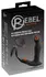 Rebel RC Vibrating Plug with Moving Rings & Nodding Tip, Black, 14.5cm