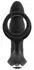 Rebel RC Vibrating Plug with Moving Rings & Nodding Tip, Black, 14.5cm