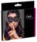 Cottelli ACCESSOIRES Black Embroidered Lace Eye Mask with Integrated Eye Holes