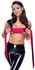 Cottelli Collection Dual-Tone Satin Scarf Red/Black 150 cm