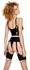 Black Level Vinyl Set Top & Thong S Shiny Adjustable Straps Zip Front