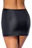 Cottelli Collection PARTY Skirt Black L - Matte Look with Rhinestone Zip