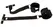 Bad Kitty Over the Door Restraint Set - Adjustable Black, Compact Design