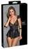 Cottelli Bondage Babydoll Set L, Lace & Matte, Adjustable, Black