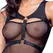 Cottelli PARTY Mini Dress & Matte Harness with Thong XL Black Set