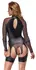 Cottelli BONDAGE Body Set M - Black, Matte-Finish, Removable Straps
