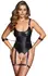 Cottelli Bondage Body S - Matte Black Suspender Set with Detachable Belts