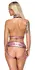 Bad Kitty Harness Set L/XL Metallic Rose - Adjustable Chest & Jock System