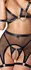 Cottelli Bondage Lingerie Set XL - Net & Matte Look, Adjustable Handcuffs