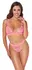 Cottelli Fantasy Neon Pink Lace Lingerie Set Bra & Thong S/M