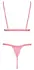 Cottelli Fantasy Neon Pink Lace Lingerie Set Bra & Thong S/M