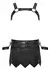 Svenjoyment Bondage Gladiator Set XL - Black Skirt & Chest Harness Kit