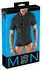 Svenjoyment Silver Lurex Look Men’s Shirt, Short Sleeve, Size L