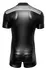 Svenjoyment Black 2XL Men's Playsuit with Matte and Mesh Design, 3-Way Zip