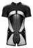 Svenjoyment Men's Black Powernet Playsuit L with 3-Way Zipper