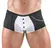Svenjoyment Men's Pants Waiter Style XL Black & White Decorative Chain