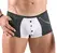 Svenjoyment Men's Waiter-Style Black & White Pants with Pocket, Size L
