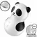 Satisfyer Pocket Panda Air Pulse & Vibration Device Black-White Compact
