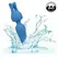 CalExotics Couture Collection Wand Kit Blue - 10-Speed Silicone Massager