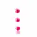 Baile Strip Pink Intimate Beads ABS 3-Piece Set 34mm