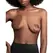 Bye Bra Breast Enhancer Pads & 3 Satin Brown Covers - Cotton, Reusable
