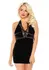 Velvet Backless Halter Dress - Elegant Black, Adjustable Fit