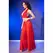 Chilirose CR 4857 Red Sheer Top & Wide-Leg Pants Set Size S