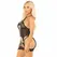 Leg Avenue Red Crop Top & Stockings Set, One Size - Fashion Collection