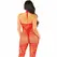 Leg Avenue Red Flower Mesh Bodystocking - One Size, Floral Print
