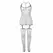 Subblime 951955 Shiny Fishnet Bodystocking, One Size, Flexible Fit