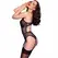Chilirose CR 4702 Elegant Lace Bodysuit with Adjustable Straps Black XL