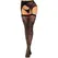 Leg Avenue Lace Thigh-High Stockings & Garter Belt Black One Size