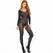 Leg Avenue Bodystocking Long Sleeve Black One Size Nylon