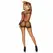 Leg Avenue Net Long-Sleeve Mini Dress Black One Size - Elegant Mesh Design
