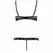 Passion Kyouka Two-Piece Set Black S/M - Adjustable Open Bra & Thong