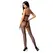 Passion BS080 Bodystocking Black One Size - Elegant Lace Mesh Design