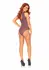 Dreamgirl Teddy Keyhole Back Floral Lace Snap Crotch Black S/M