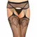 Leg Avenue Fishnet Stockings with Garter-Style Lines, One Size