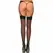 Leg Avenue Tights with Back Seam Black 100% Nylon One Size