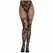 Leg Avenue Dahlia Lace Thigh Stockings with Net Detail Black One Size
