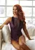 Dreamgirl Teddy with Keyhole Back & Snap Crotch, Floral Lace, Black, S/M
