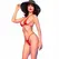 Chilirose CR 4840 Micro Bikini Red S/M - Shimmering Tulle & Jewel Accents