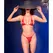 Chilirose CR 4840 Micro Bikini Red S/M - Shimmering Tulle & Jewel Accents