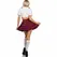 Leg Avenue Classic Collegiate Costume Red S/M - Plaid Skirt & Bow Top