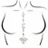 Leg Avenue Jade Iridescent Adhesive Body Jewels Set - Skin-Friendly Decoration