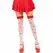 Leg Avenue Mushroom High Socks Red/White - Sheer Thigh-High Polka Dot Design