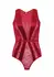 Dreamgirl Teddy Keyhole Back Snap Crotch Floral Lace Black S/M