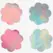 Secret Play WOW BOOBS! Holographic Flower Nipple Covers Set, Silver & Pink, 7.5cm